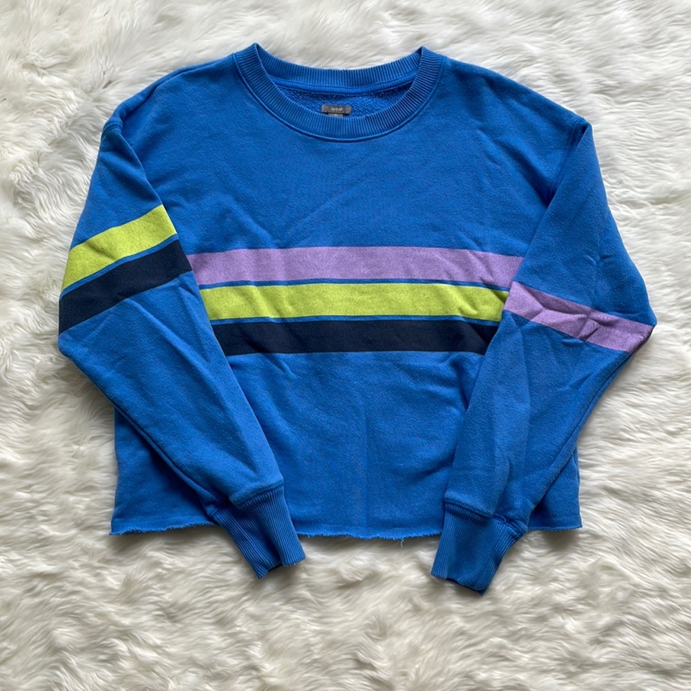 Aerie Cropped Crew Neck Sweatshirt Size XS